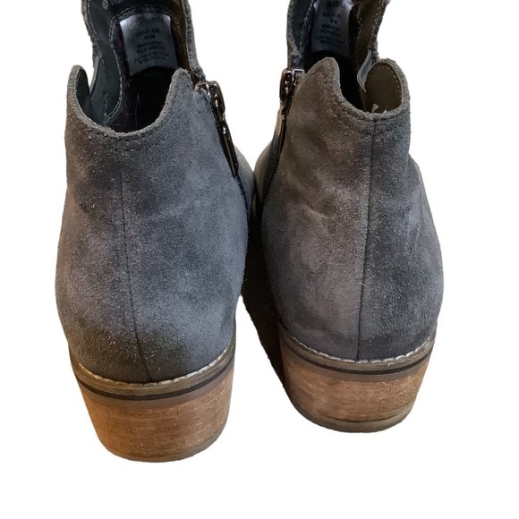 Blondo Women's IDA Waterproof Suede Ankle Zipper Boots Gray Size-Size 8.5 - Picture 5 of 12
